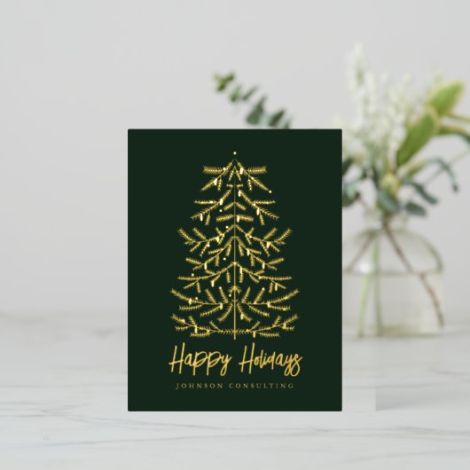 Joyeuses Vacances Moderne Simple Arbre de Noël (Debout devant)