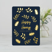 Joyeuses Vacances Moderne Simple Foliage Botanique (Debout devant)