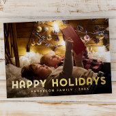 Joyeuses Vacances Moderne Typographie Simple