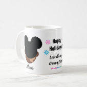 Joyeuses Vacances Naturelles Hair Coffee Mug (Devant gauche)