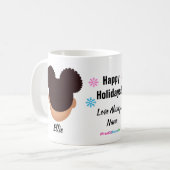 Joyeuses Vacances Naturelles Hair Coffee Mug (Devant gauche)