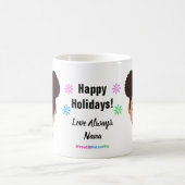 Joyeuses Vacances Naturelles Hair Coffee Mug (Centre)