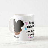 Joyeuses Vacances Naturelles Hair Coffee Mug (Devant gauche)