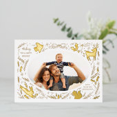 Joyeuses vacances Noël Photo Woodland Doodle (Debout devant)