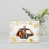 Joyeuses vacances Noël Photo Woodland Doodle (Debout devant)