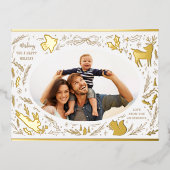 Joyeuses vacances Noël Photo Woodland Doodle (Recto)