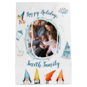 Joyeuses Vacances Noël Sacs Cadeaux Avec Elfes (Dos)