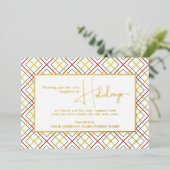 Joyeuses vacances Nouvel An Entreprise Plaid Entre (Debout devant)