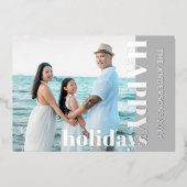 Joyeuses vacances Photo de famille | gris clair cl (Recto)