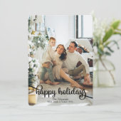 Joyeuses vacances Photo Noël Carte de vacances (Debout devant)