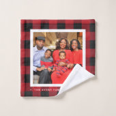 Joyeuses vacances Photo Plaid Holiday (Gant de toilette)