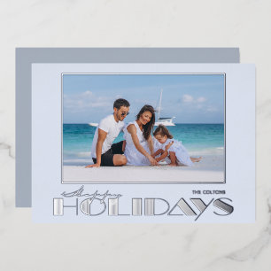 Joyeuses vacances Photo Silver