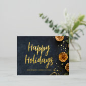 Joyeuses Vacances Pine d'Or moderne cônes étoiles (Debout devant)