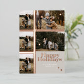 Joyeuses Vacances Plaid 5 Famille Photo Plaid Coll (Debout devant)