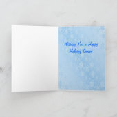 Joyeuses vacances Polar Bear Penguin Carte de voeu (Intérieur)