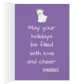 Joyeuses vacances Polar Bear thème (Intérieur (Droit))