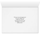 Joyeuses vacances pour les clients de la neige d'a (Intérieur Horizontal (Bas))