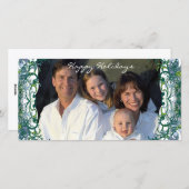 Joyeuses vacances Rétro Lime Trees Carte photo de  (Devant / Derrière)