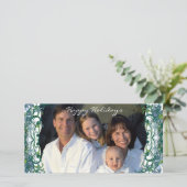 Joyeuses vacances Rétro Lime Trees Carte photo de  (Debout devant)