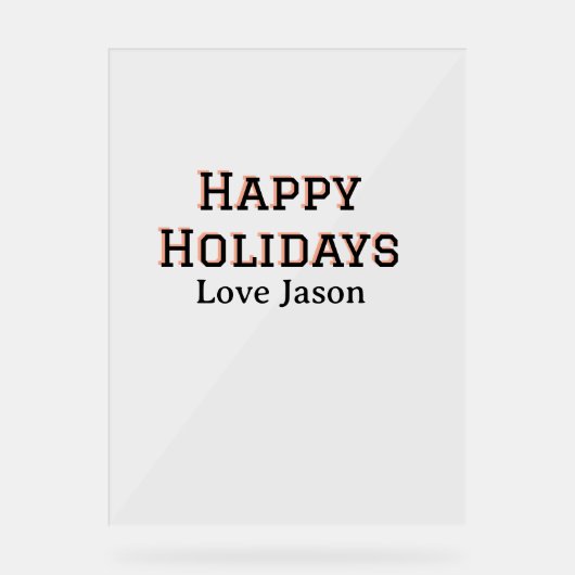 Joyeuses vacances rouge noir amour ajouter nom fam (Recto)