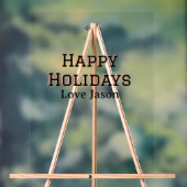 Joyeuses vacances rouge noir amour ajouter nom fam (Neutre)