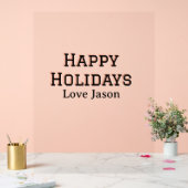 Joyeuses vacances rouge noir amour ajouter nom fam (Mariage)