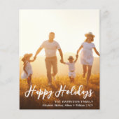 Joyeuses vacances Script photo superposition carte (Devant)