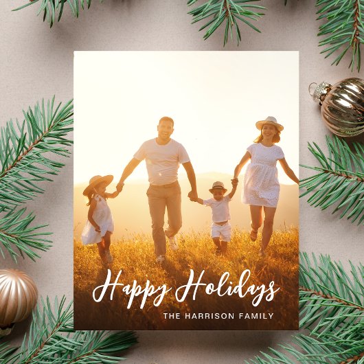 Joyeuses vacances Script photo superposition carte
