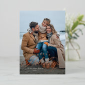 Joyeuses vacances simple élégant une photo (Debout devant)