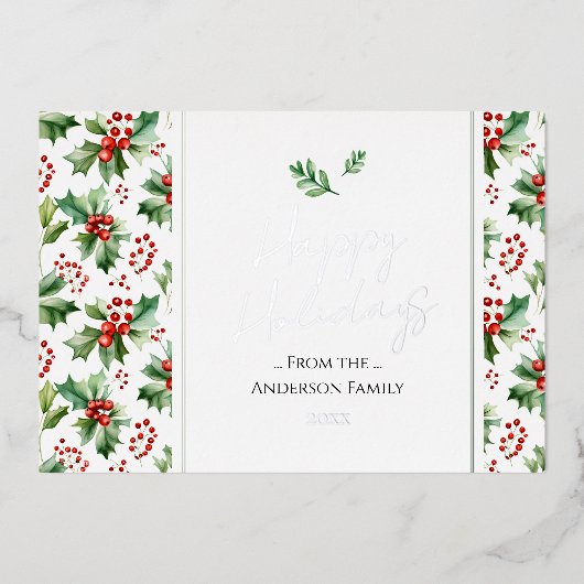 Joyeuses vacances Simple Noël Berry (Recto)