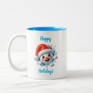 Joyeuses vacances Snowman 3d Mug