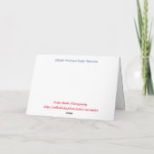 Joyeuses vacances Snowy Montana Carte de voeux pli (Dos)