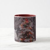 Joyeuses vacances Snowy Tree Lights Mug (Centre)