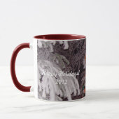 Joyeuses vacances Snowy Tree Lights Mug (Gauche)