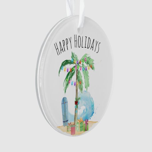 Joyeuses vacances Tropical Christmas Palm Tree Bea (devant)