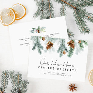 joyeuses vacances verdure carte faire-part mobile