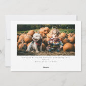 Joyeuses Vacances Vertes Carte de Noël (Dos)