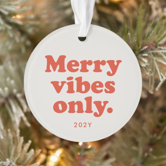 Joyeuses vibes seulement fun retro vacances photo  (Arbre)