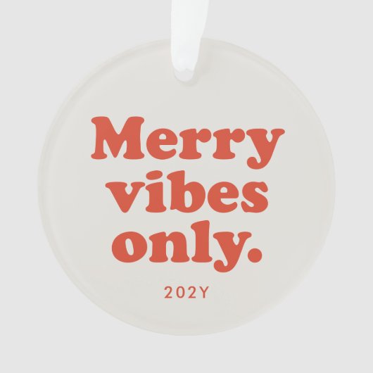 Joyeuses vibes seulement fun retro vacances photo  (devant)