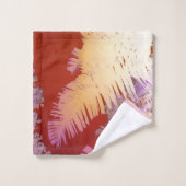 Joyeuses Vibes Tropicales Palm Trees Serviettes de (Gant de toilette)