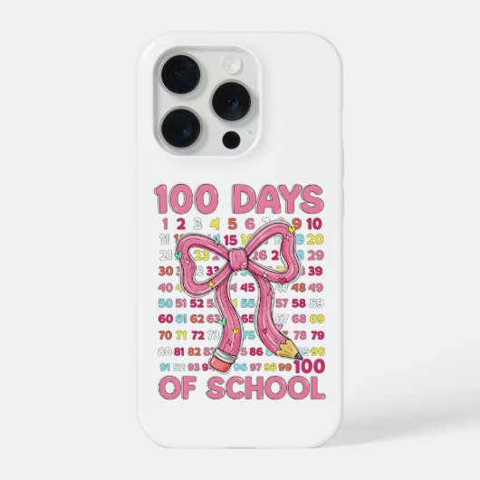Joyeux 100 Jours d'École Ruban Rose (Verso)
