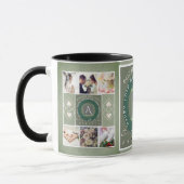 "Joyeux 10e anniversaire"6 photos Tin color Mug (Gauche)
