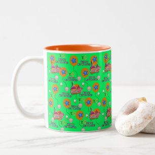 Joyeux 10e anniversaire Ballons de Mug #10 Vert