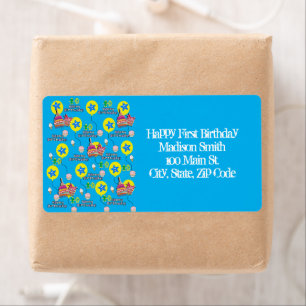 Joyeux 10e anniversaire Étiquettes de adresse, Ble