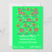 Joyeux 10e anniversaire Invitation Anniversaire #1 (Dos)