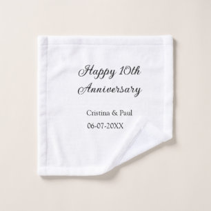 Joyeux 10e anniversaire simple nom de mariage mini