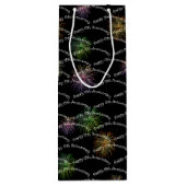 Joyeux 15e anniversaire Feu d'artifice Vin Sac cad (Dos)