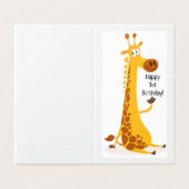 Joyeux 1er anniversaire - Carte pour enfants (Outside Unfolded)