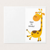 Joyeux 1er anniversaire - Carte pour enfants (Outside Unfolded)