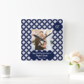 Joyeux 1er anniversaire photo décorative Horloge (Maison)